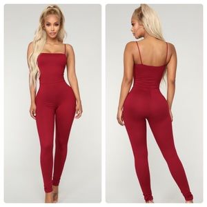 Burgundy Jumpsuit